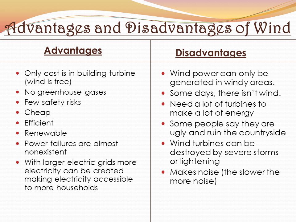 Advantages and disadvantages of letting people